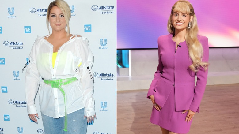 Meghan Trainor voor en nadat ze GLP-1's gebruikte om af te vallen