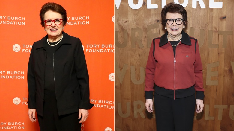 Billie Jean King voor en na subtiel gewichtsverlies met behulp van het medicijn Ozempic