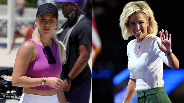 Savannah Chrisley voor en na een GLP-1-gewichtsvermindering