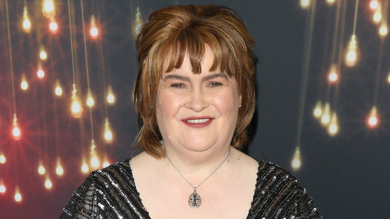 Susan Boyle glimlacht