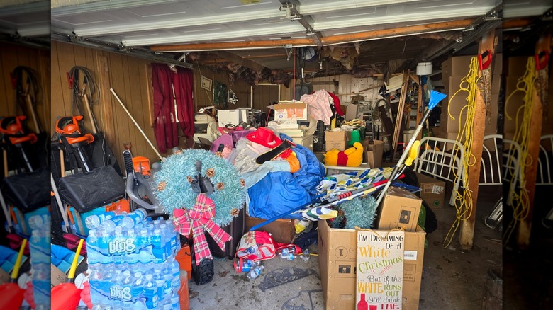 Garage vol met oude spullen