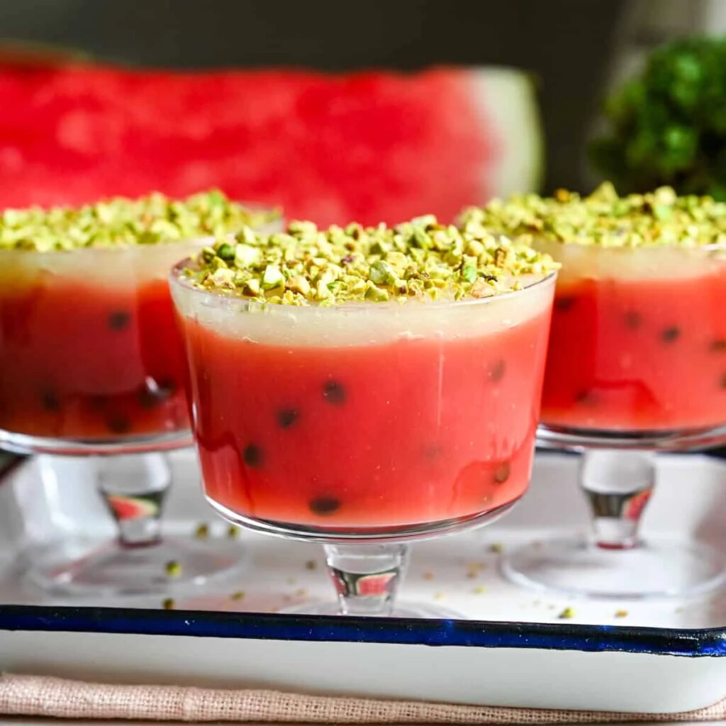 Watermeloenpudding (Gelo di Melone)