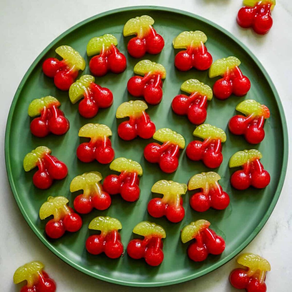 Zelfgemaakte kersengummies