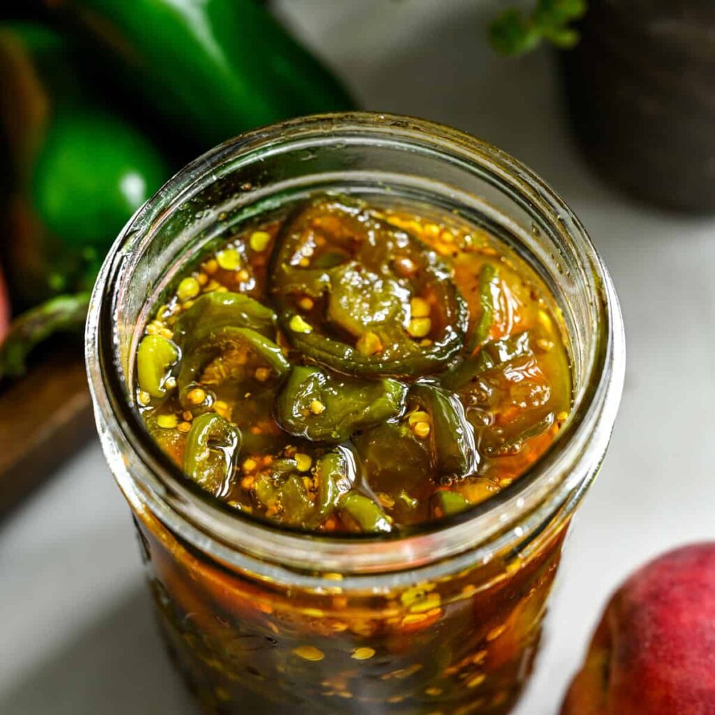 Perzik Cowboy Snoep (Gekonfijte Jalapeños)