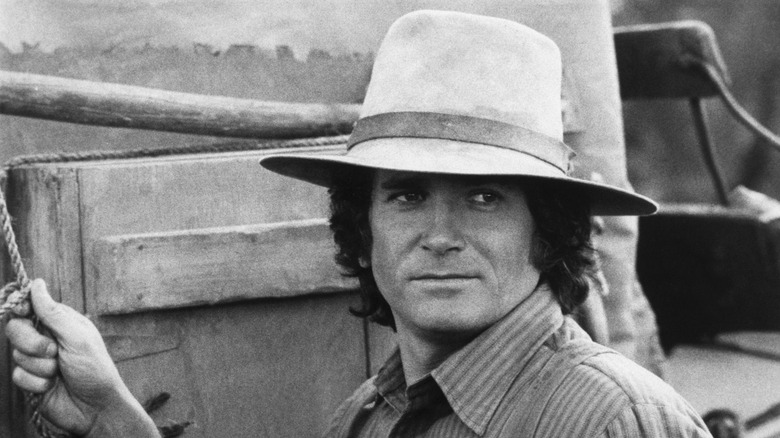 Michael Landon in een gleufhoed