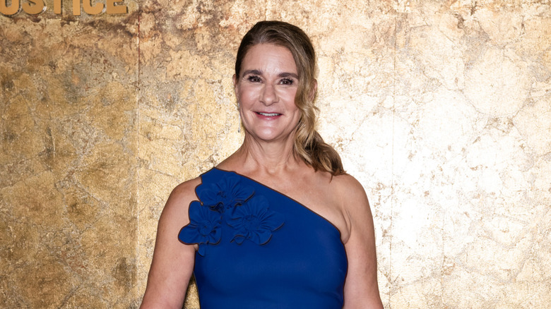 Melinda Gates poseert