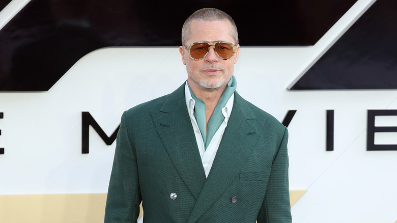 Brad Pitt poseert