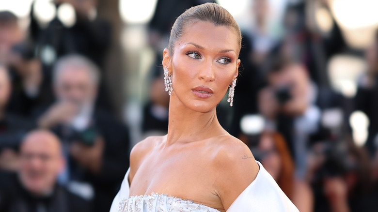 Bella Hadid poseert