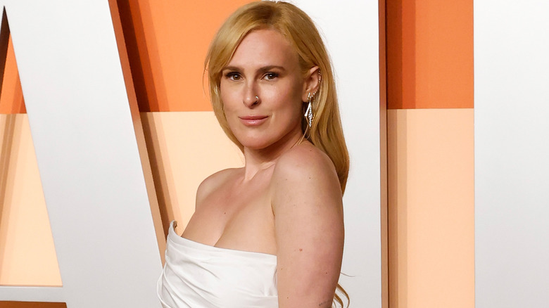 Rumer Willis en Bruce Willis poseren