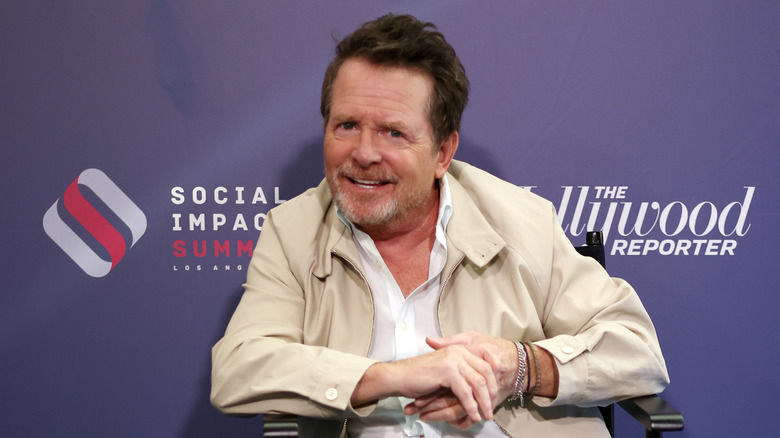 Michael J. Fox glimlacht