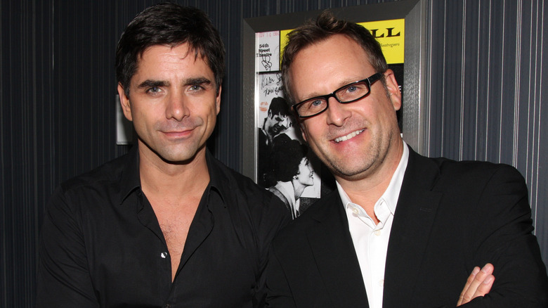 John Stamos en Dave Coulier poseren