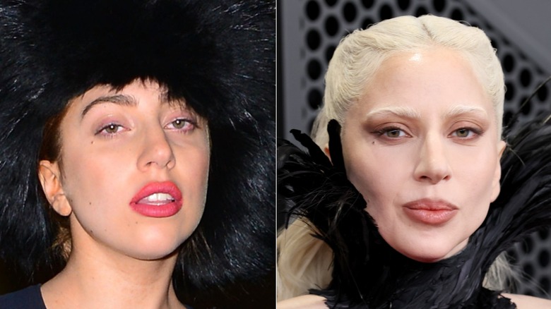 Lady Gaga voordat ze stopte met het roken van sigaretten en marihuana en nadat ze stopte