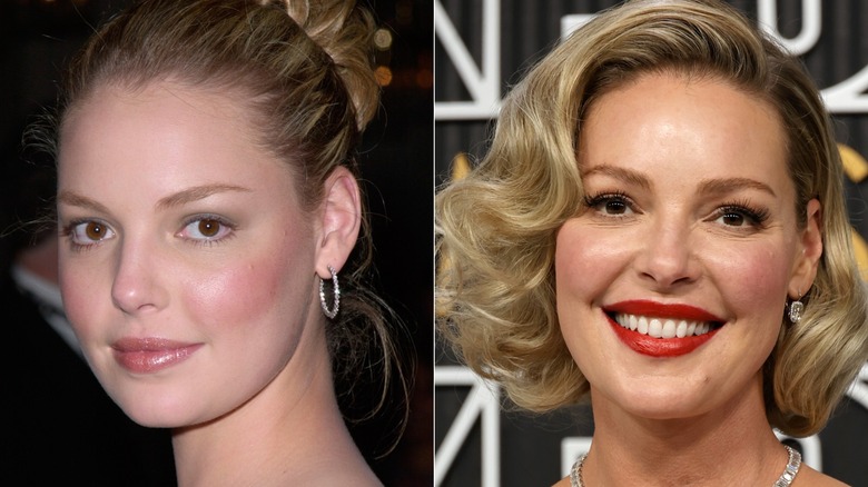 Katherine Heigl voor en nadat ze stopte met roken