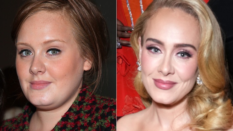 Adele voordat ze stopte met roken en jaren daarna