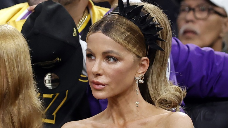 Kate Beckinsale tijdens een sportevenement