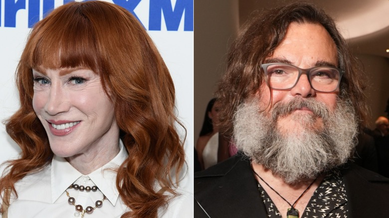 Kathy Griffin en Jack Black op afzonderlijke evenementen voor beroemdheden