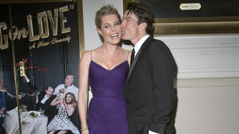 Rebecca Romijn en Jerry O'Connell waren aanwezig bij de openingsavond van "Leven van liefde" in het Longacre Theater